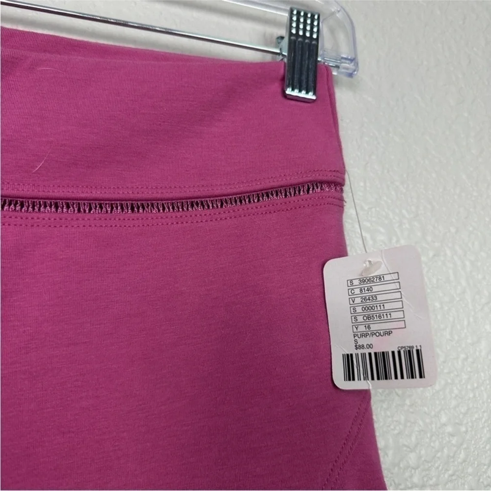 NWT Free People Movemement Scorpio Capri Leggings Ruched Purple Small